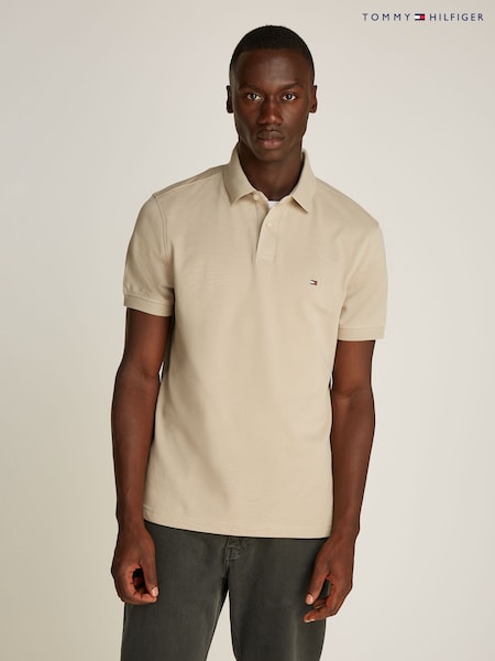 Tommy Hilfiger Natural Regular Fit Stretch 1985 Cotton Polo Shirt (AM4928) | AED437
