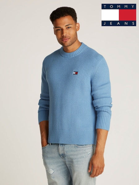 Tommy Jeans Blue Regular Fit Badge Crew Neck Jumper (AM4941) | 5,107 UAH