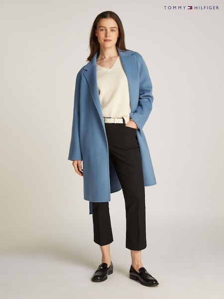 Tommy Hilfiger Regular Fit Wool Belted Coat (AM4954) | ‏1,609‏₪