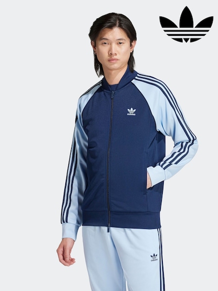adidas Originals Blue/Navy Adicolor Classics Super Star Track Top (AM5061) | R$ 640
