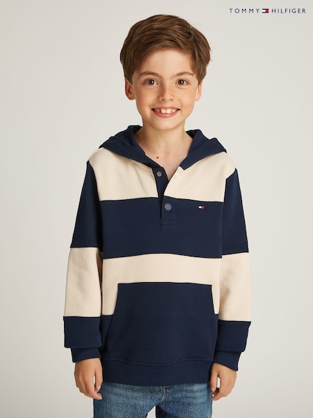 Tommy Hilfiger Natural Regular Fit Striped 100% Cotton Hoodie (AM5077) | 3,304 UAH
