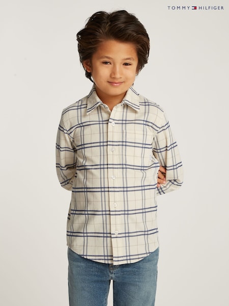 Tommy Hilfiger Brown Regular Fit Stretch Check Shirt (AM5086) | 3,004 UAH