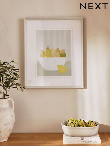 Yellow Pears Still Life Framed Wall Art (AM5105) | €52