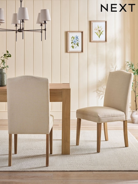 Set of 2 Light Natural Malvern Dining Chairs (AM5113) | €285