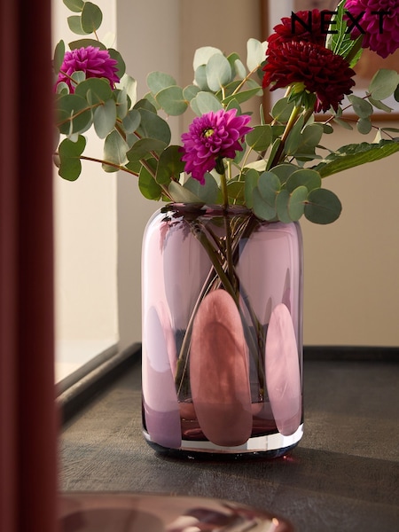 Purple/Pink Confetti Glass Vase (AM5146) | AED120