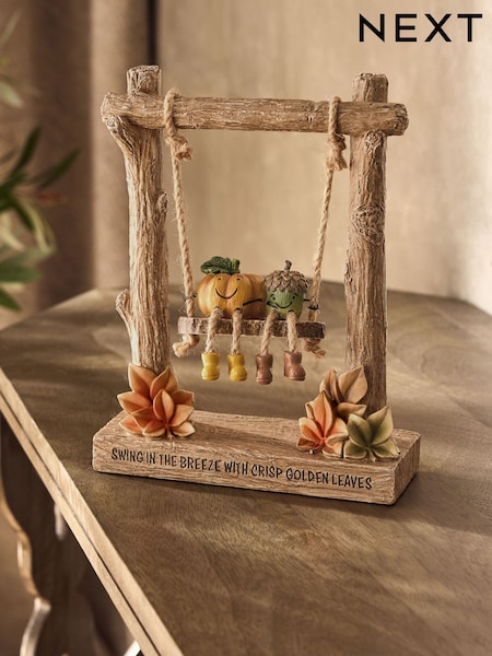 Dangly Leg Pumpkin And Acorn Autumnal Sentiment Ornament (AM5161) | R$ 195