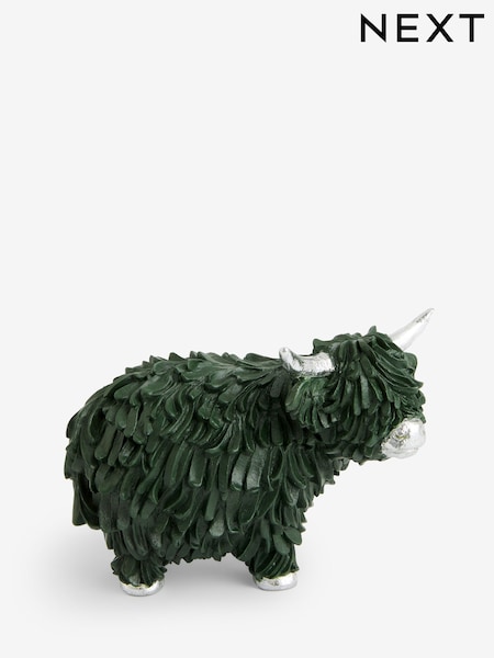 Dark Green Hamish the Highland Cow Ornament (AM5164) | €13