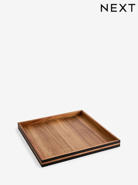 Brown Wooden Extra Large Square Decorative Tray (AM5183) | €54