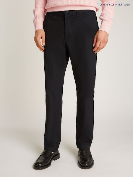 Tommy Hilfiger Black Denton Straight Chino Trousers (AM5221) | €186