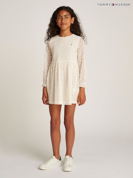 Tommy Hilfiger Floral Lace Dress (AM5230) | ‏377‏₪
