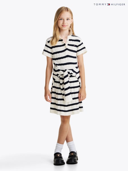 Tommy Hilfiger Short Sleeve Sweater Dress (AM5252) | 484 LEI
