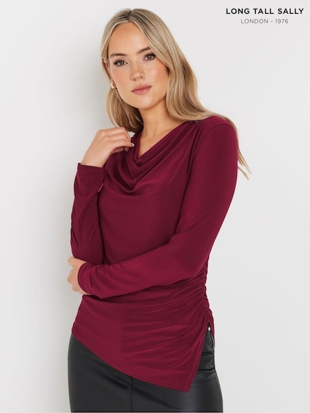 Long Tall Sally Cowl Neck Asymmetric Top (AM5284) | €44