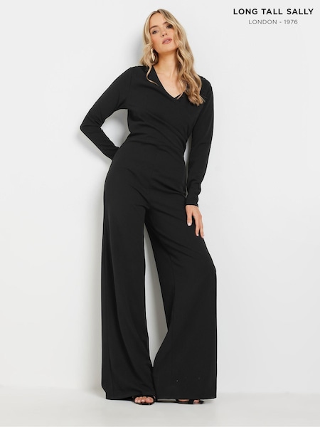 Long Tall Sally Long Sleeve Scuba Wrap Jumpsuit (AM5286) | 71 €