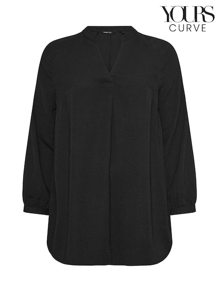 Yours Curve Black Textured Tunic (AM5386) | $49