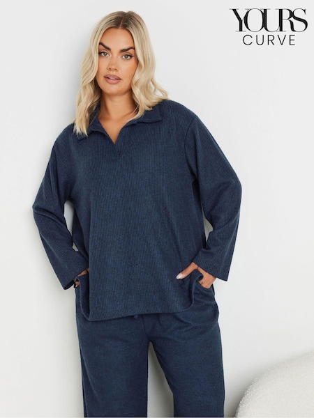 Yours Curve Soft Touch Collared Top (AM5390) | €41