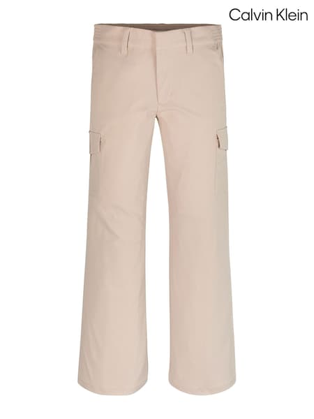 Calvin Klein Natural Flared Cargo Trousers (AM5477) | 371 QAR - 594 QAR