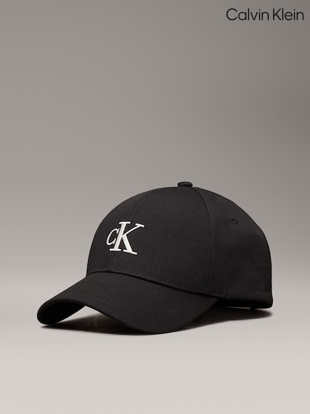 Calvin Klein Black Monogram Embroidered Cap (AM5479) | €46