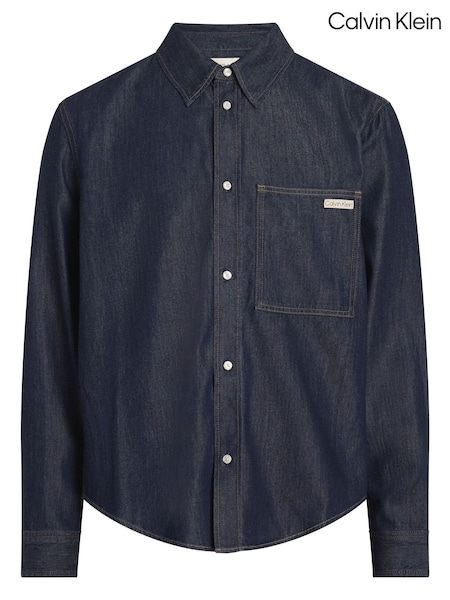 Calvin Klein Blue Regular Fit Denim Shirt (AM5484) | €118