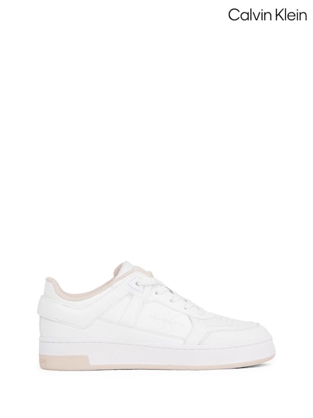 Calvin Klein Multi White Basketball Low Trainers (AM5520) | R$ 1,085