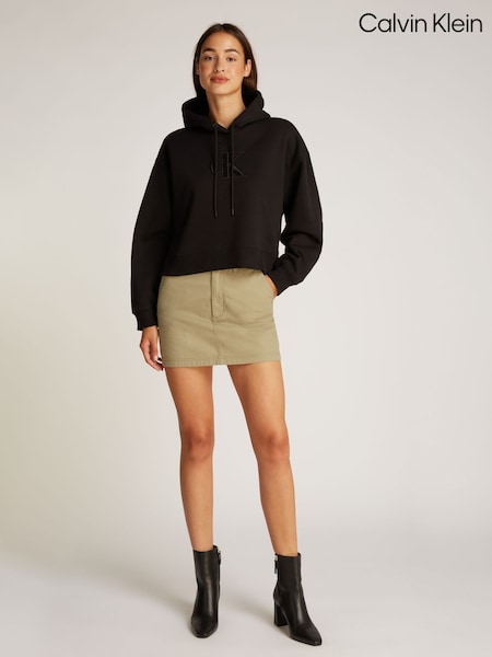 Calvin Klein Relaxed Embroidered Hoodie (AM5526) | ‏503‏₪