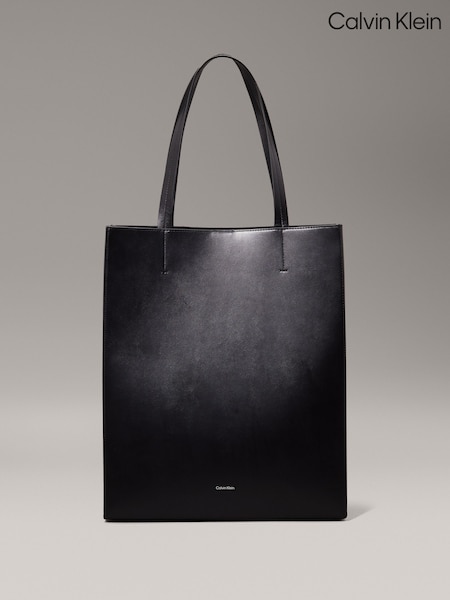 Calvin Klein Black Leather Mini Tote Bag (AM5543) | €146