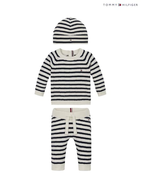 Tommy Hilfiger Blue Cable Knitted Set Giftbox (AM5571) | €53
