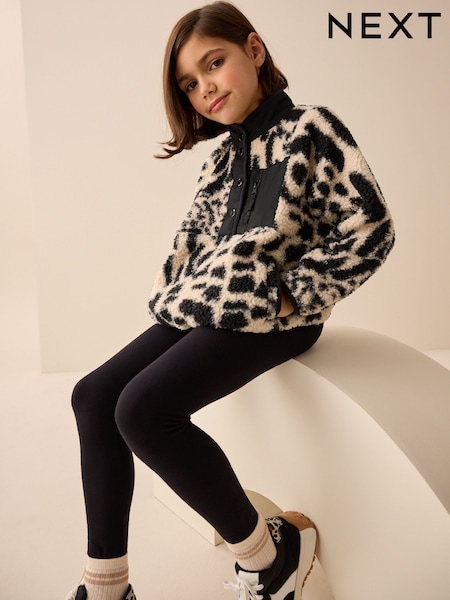 Animal Placket Borg Fleece Top (3-16yrs) (AM5577) | €16 - €21