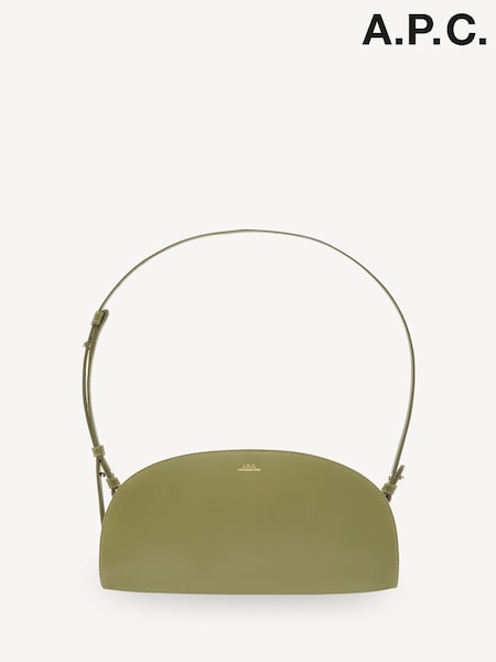 A.P.C. Green Half Moon Shoulder Bag (AM5657) | €530