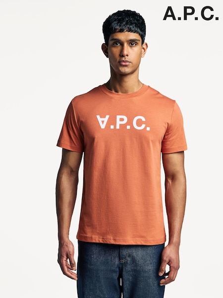 Naranja - A.P.C. Large Logo Standard T-Shirt (AM5664) | 163 €