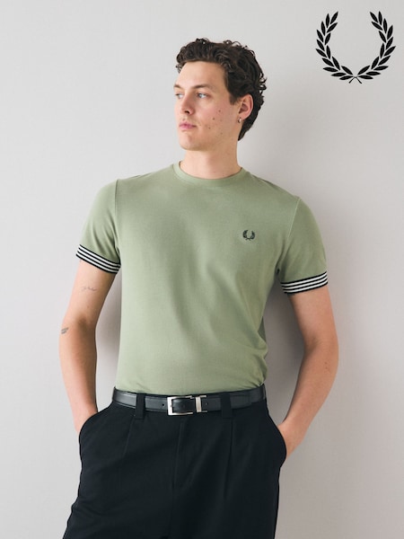Fred Perry Striped Cuff T-Shirt (AM5759) | €88