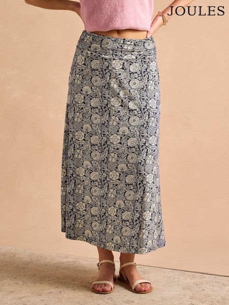 Joules Nia Navy Midi Skirt (AM5767) | R$ 385