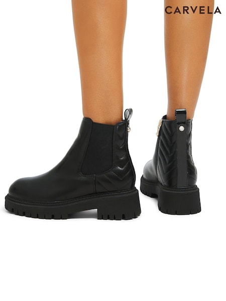 Carvela Ace Chelsea Black Boots (AM5791) | 812 LEI
