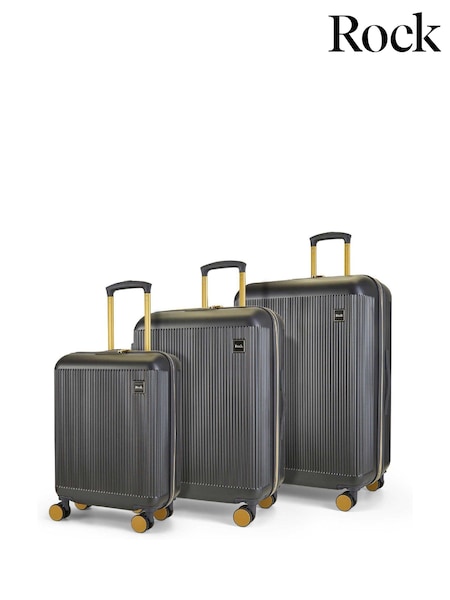 Rock Luggage Grey Aria 3pc Suitcases Set (AM5836) | €325