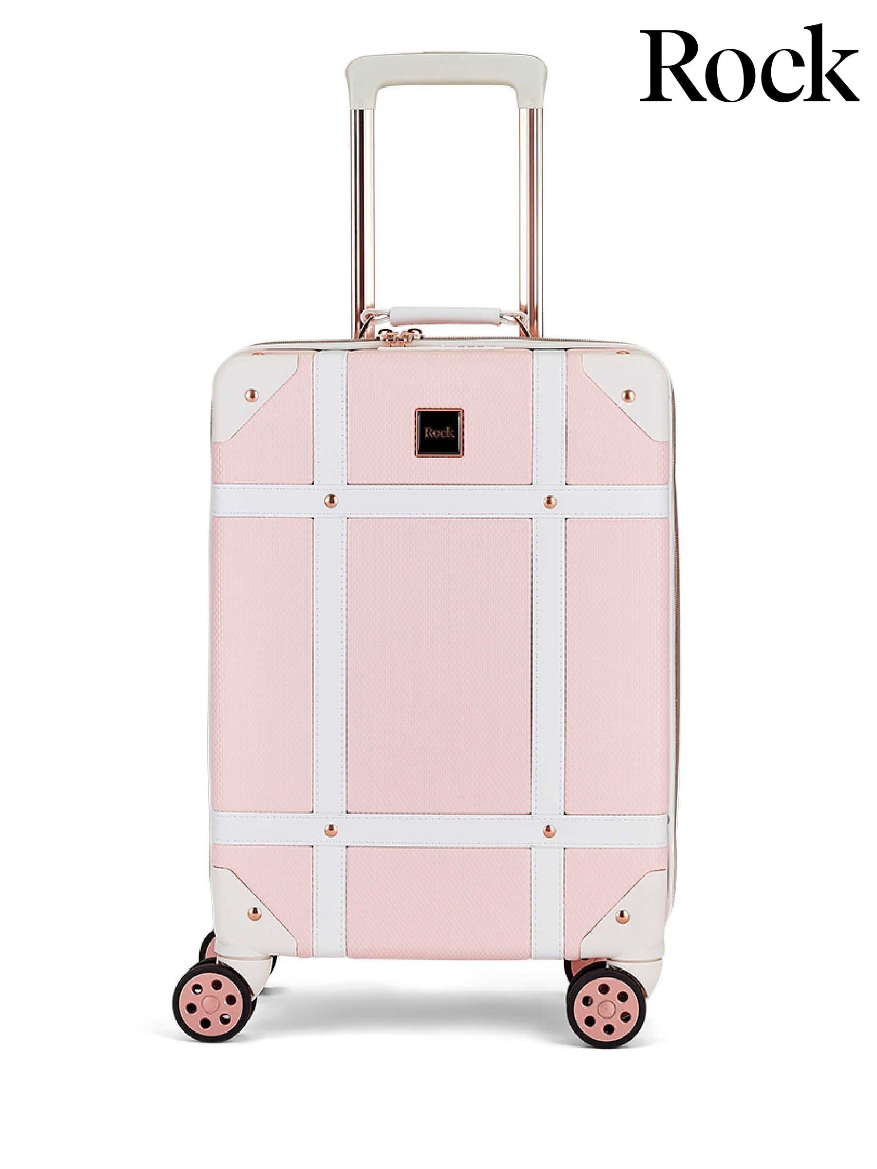 Women s Rock Luggage Pink Cabin Bag Plain Accessories Next Luxembourg