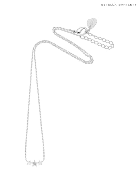 Estella Bartlett Silver Tone Tripple Cz Star Necklace (AM5920) | €13