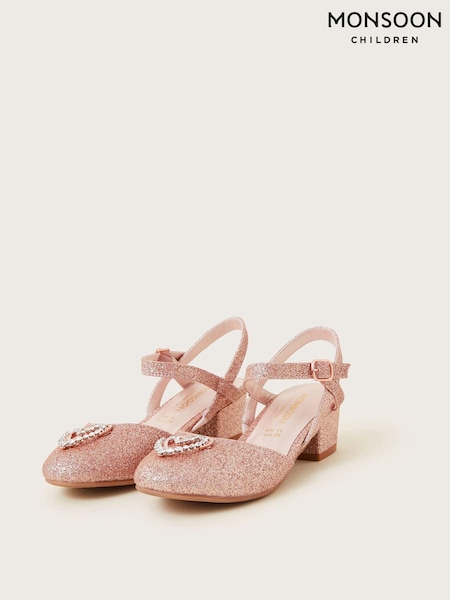 Monsoon Diamante Heart Glitter Heels (AM6013) | 96 LEI - 111 LEI