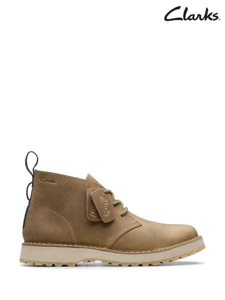 Natural - Cizme Clarks din piele Solsbury Derby (AM6246) | 459 LEI