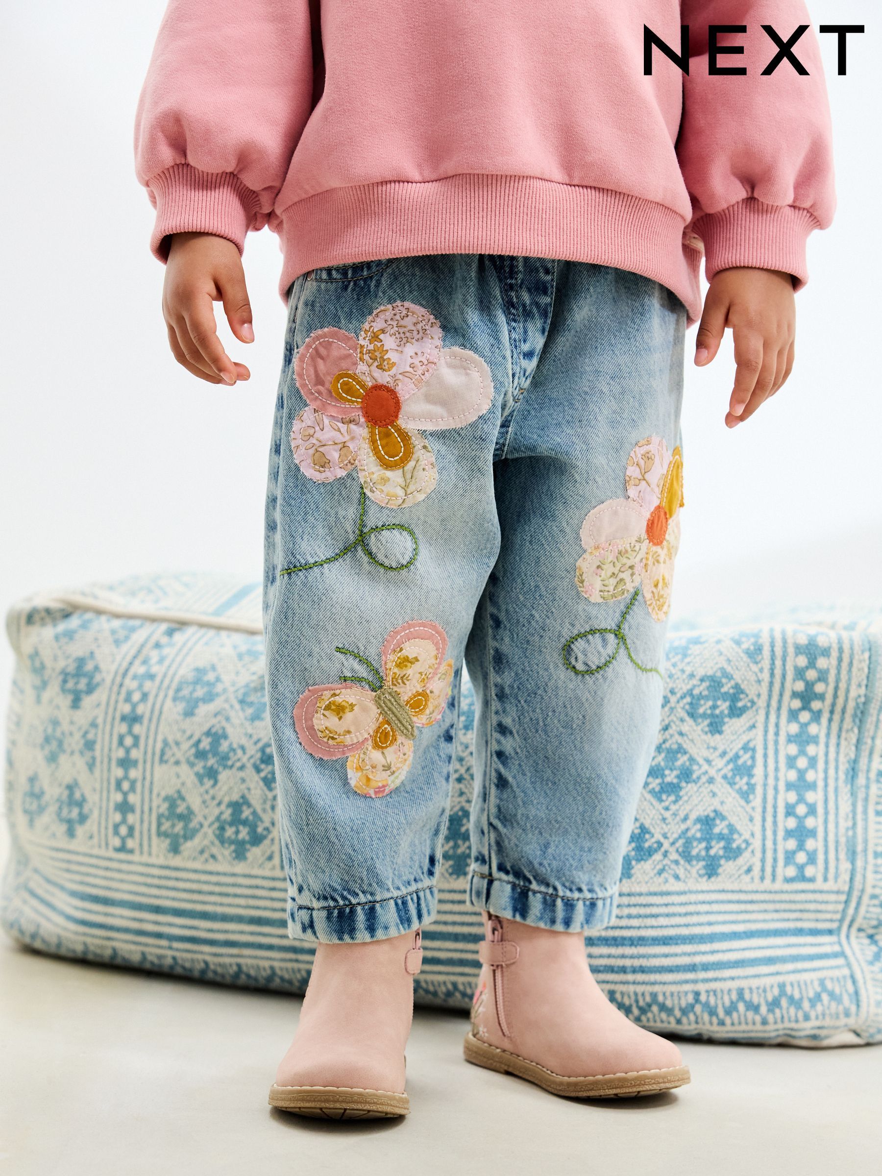 andmary Baby ribbon denim XS ③ ANDMARY】Baby ribbon denim