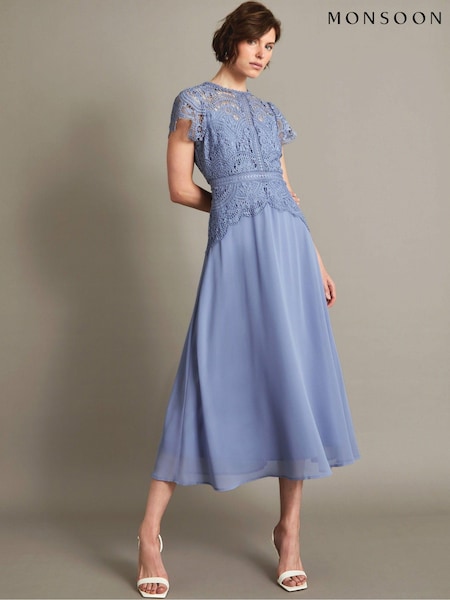 Monsoon Monica Lace Midi Dress (AM6363) | €179