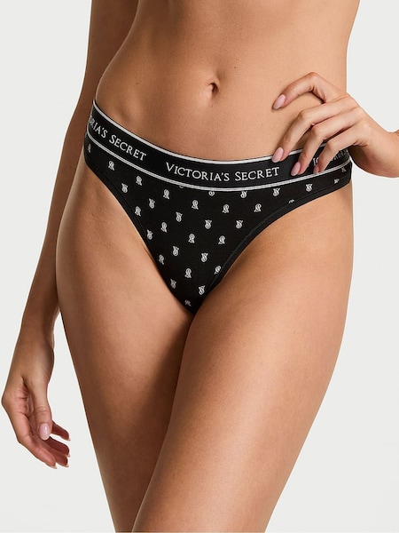 Victoria's Secret Black Logo Thong Knickers (AM6502) | €10.50