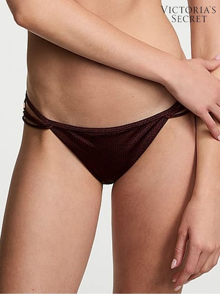 Victoria's Secret Burgundy Brown Dots Archive Bikini Bottoms (AM6508) | €55