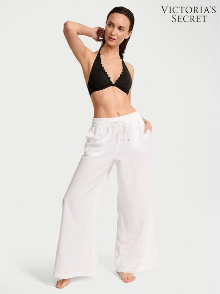 Victoria's Secret White Linen Cover Up Trousers (AM6522) | €68