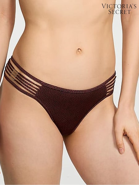 Victoria's Secret Burgundy Brown Dots Brazilian Archive Bikini Bottoms (AM6530) | €55