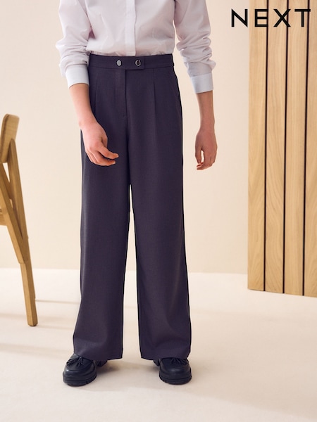 Gris - Senior Wide Leg School Trousers (9-18yrs) (AM6561) | 18 € - 24 €