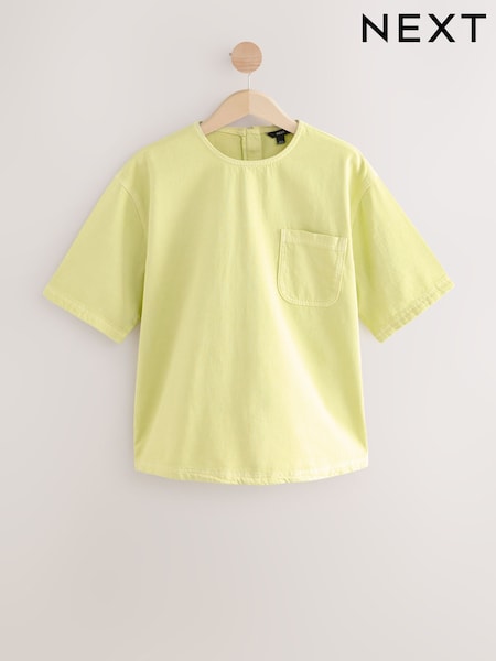 Lime Green Denim 100% Cotton T-Shirt (AM6562) | €34.50