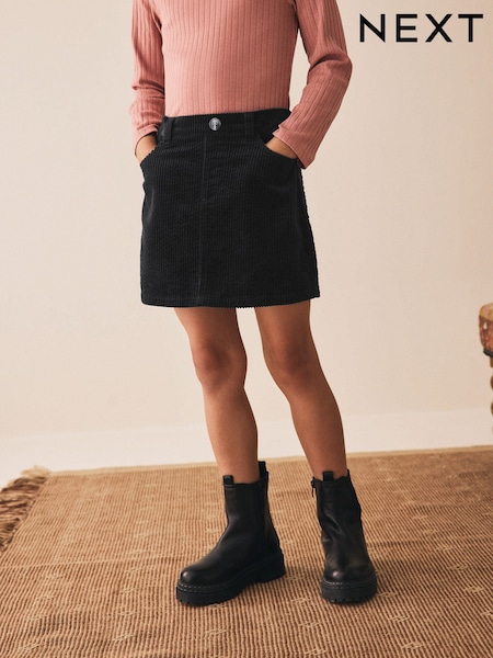 Black Corduroy Skirt (3-16yrs) (AM6577) | 54 QAR - 79 QAR