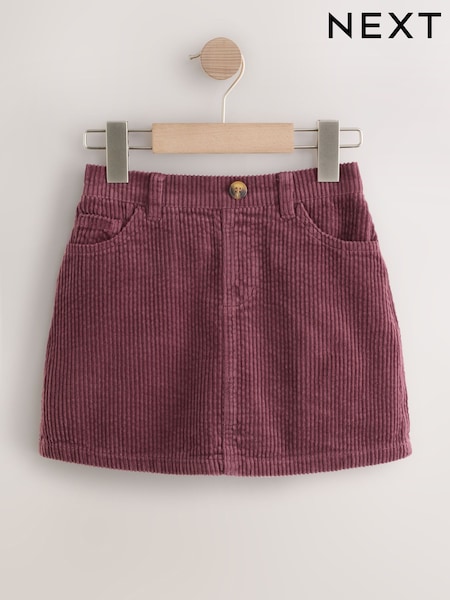 Burgundy Red Corduroy Skirt (3-16yrs) (AM6645) | 54 QAR - 79 QAR