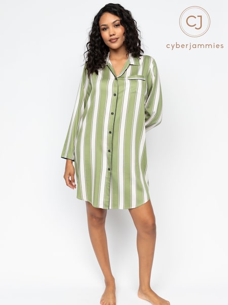 Cyberjammies Green Printed Stripe Shirt (AM6784) | R$ 315