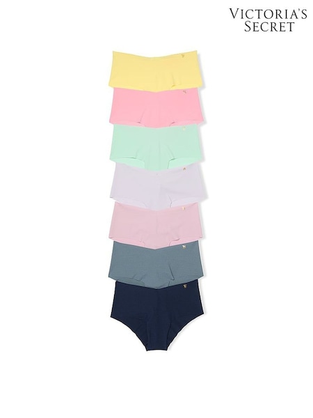 Victoria's Secret Yellow/Pink/Green/Purple/Grey/Blue Cheeky 7 Pack Knickers (AM6796) | €40