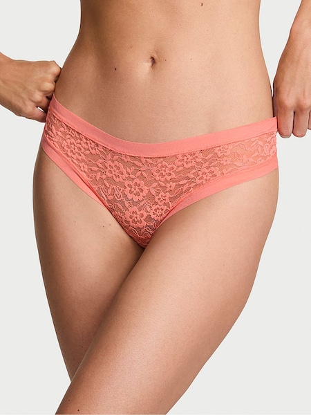 Victoria's Secret Coral Ribbon Orange Thong Knickers (AM6850) | €10.50